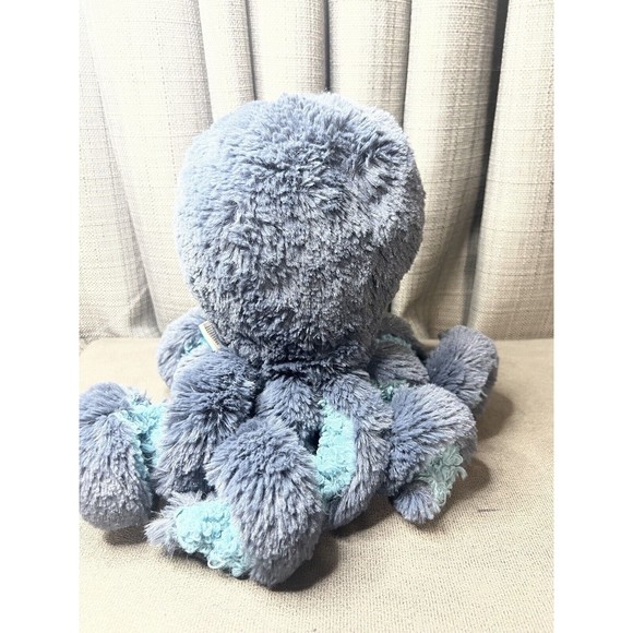 Manhattan Toy Octopus Plush Blue Stuffed Animal Curl Legs 13” - Picture 3 of 9